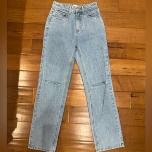 Princess Polly Light Blue Denim Jeans